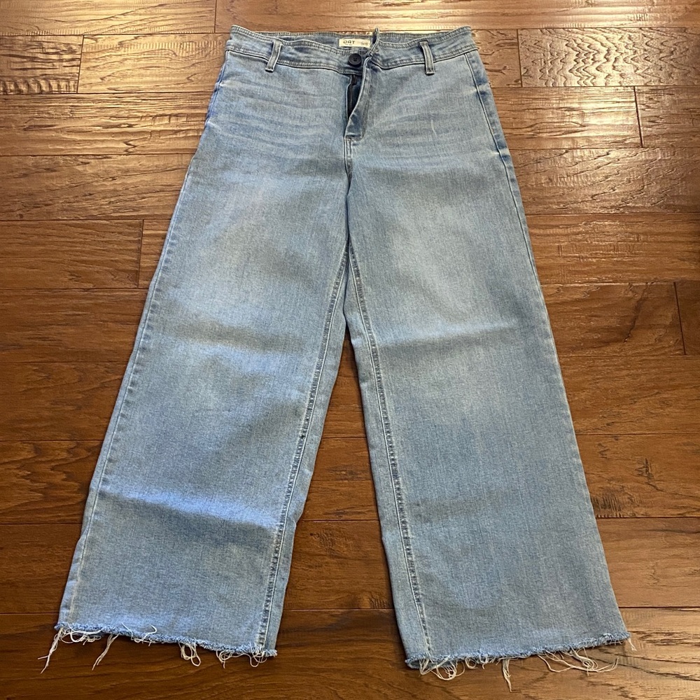 VGUC Oat Denim Wide Leg Baggy Jeans in Size 10/30